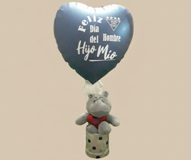 Peluche con globo personalizado