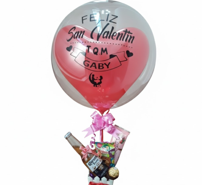 Arreglo de globo para San valentin